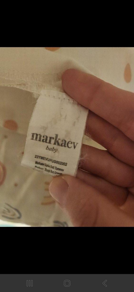 Beyaz Pastel Desenli Çocuk Uyku Seti - Görsel 3