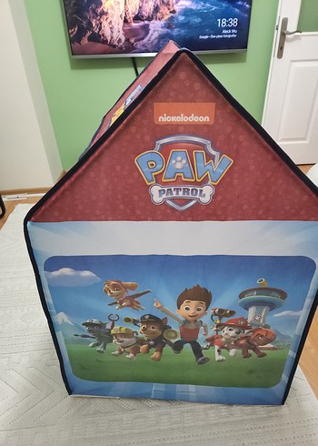 Paw Patrol Temali Çocuklar için Renkli Oyun Çadırı - Görsel 2