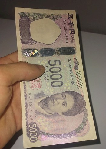 Renkli Japon 5000 Yen Hediyesi - Görsel 4