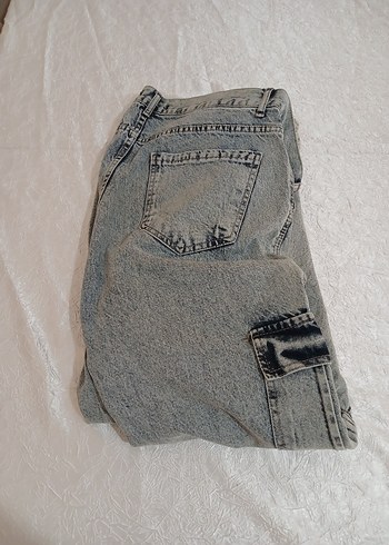 Erkek Baggy Kargo Cep Kot Pantolon - Görsel 4