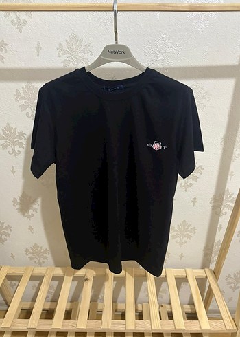 Gant Siyah Premium Nakışlı Tişört - Görsel 3