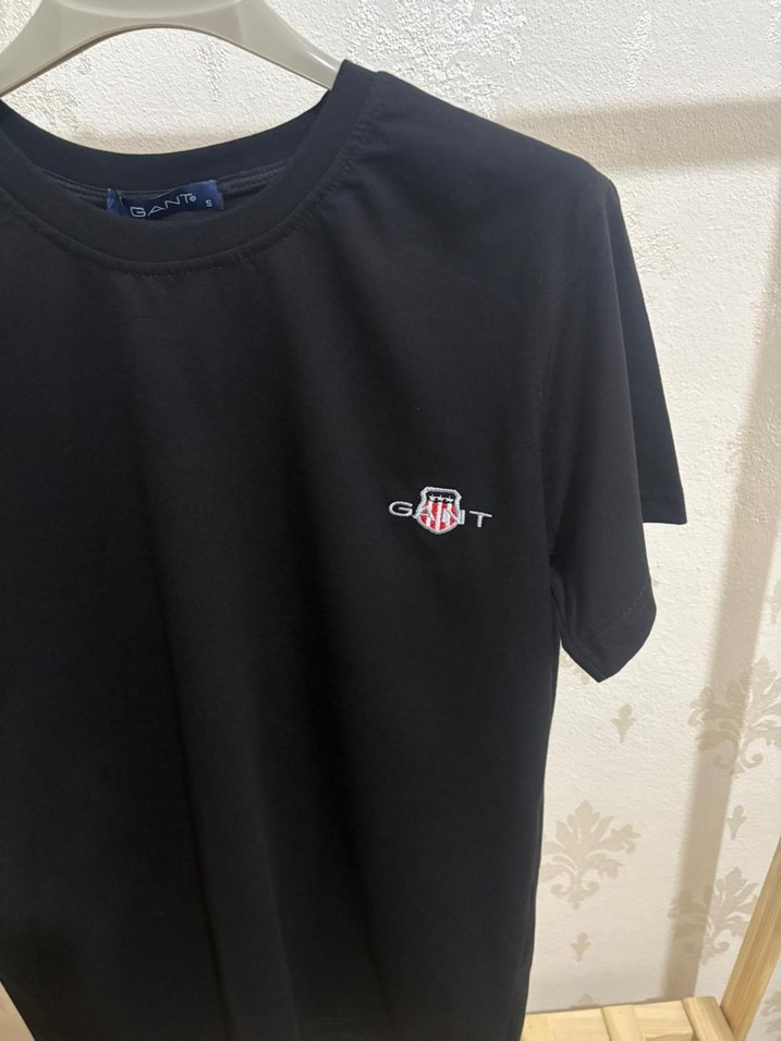 Gant Siyah Premium Nakışlı Tişört - Görsel 4