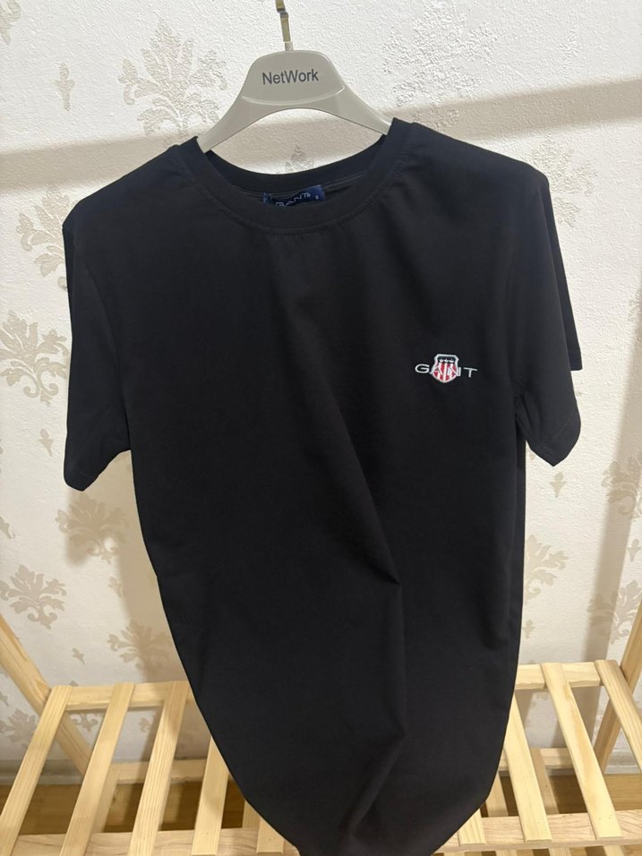 Gant Siyah Premium Nakışlı Tişört - Görsel 2