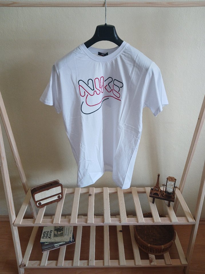 Beyaz Nike Baskılı Premium Tişört - Görsel 2