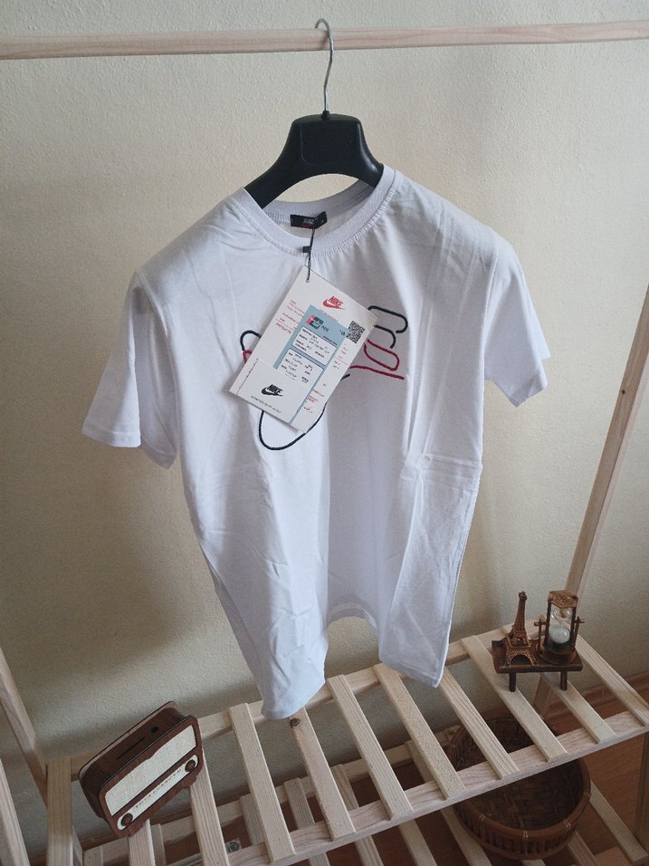 Beyaz Nike Baskılı Premium Tişört - Görsel 4