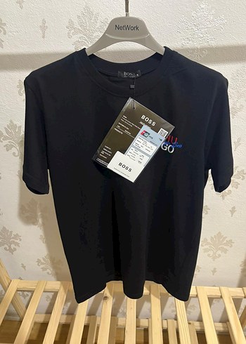 Hugo Boss Premium Siyah Unisex Tişört - Görsel 5