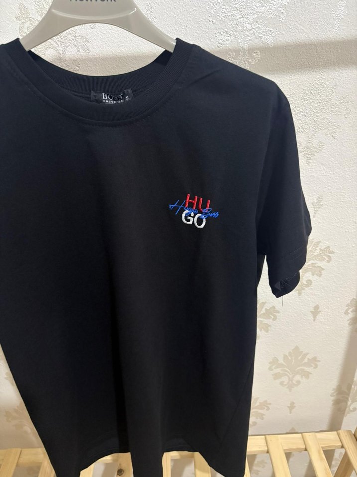 Hugo Boss Premium Siyah Unisex Tişört - Görsel 4