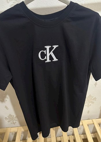 CK Calvin Klein Siyah Oversize Premium Tişört - Görsel 4