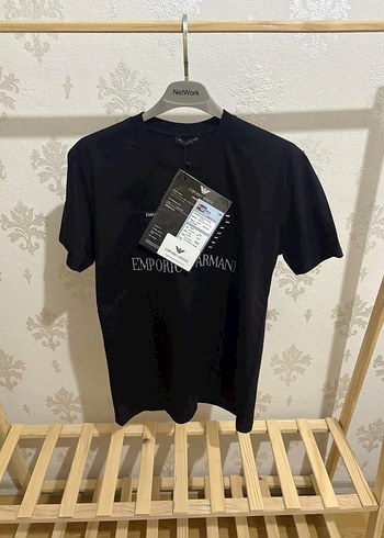 Emporio Armani Siyah Nakışlı Premium Tişört - Görsel 6