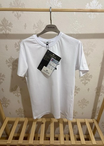 Beyaz LACOSTE Premium Tişört - Görsel 3
