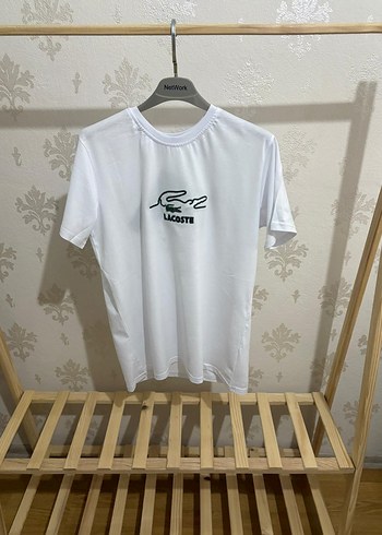 Beyaz LACOSTE Premium Tişört - Görsel 2