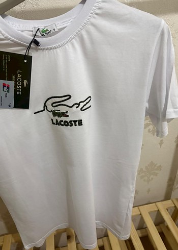 Beyaz LACOSTE Premium Tişört - Görsel 5