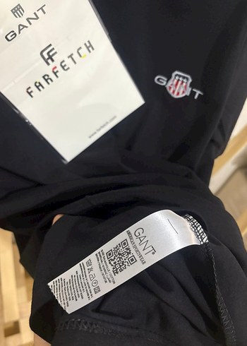 Gant Siyah Premium Nakışlı T-Shirt - Görsel 9