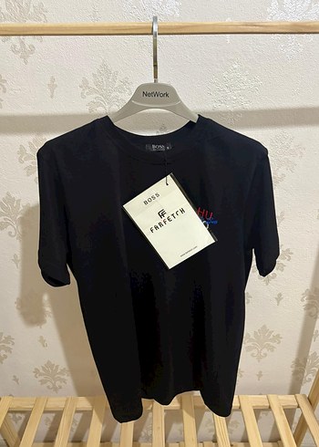 Hugo Boss Premium Siyah Unisex Oversize T-Shirt - Görsel 7