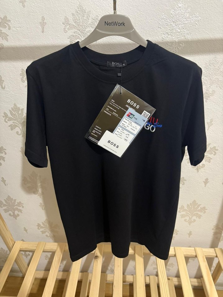 Hugo Boss Premium Siyah Unisex Oversize T-Shirt - Görsel 5
