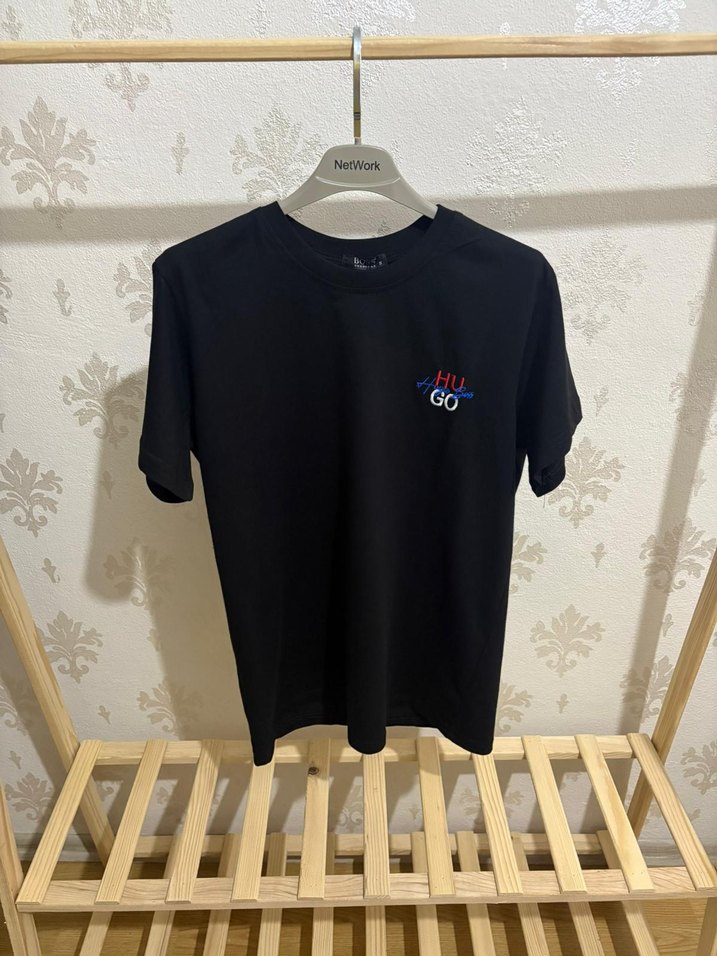 Hugo Boss Premium Siyah Unisex Oversize T-Shirt - Görsel 2