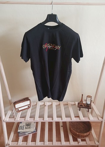 Siyah Oversize Givenchy Premium Tişört - Görsel 6
