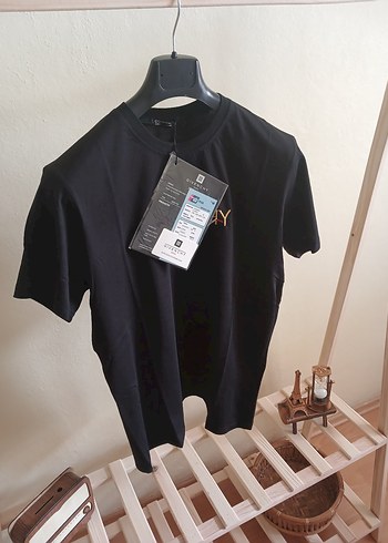 Siyah Oversize Givenchy Premium Tişört - Görsel 4