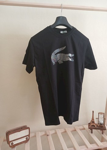 Lacoste Siyah Premium Tişört - Görsel 3