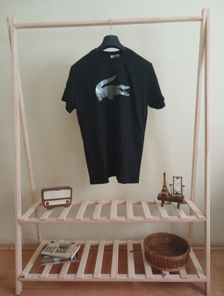 Lacoste Siyah Premium Tişört - Görsel 2