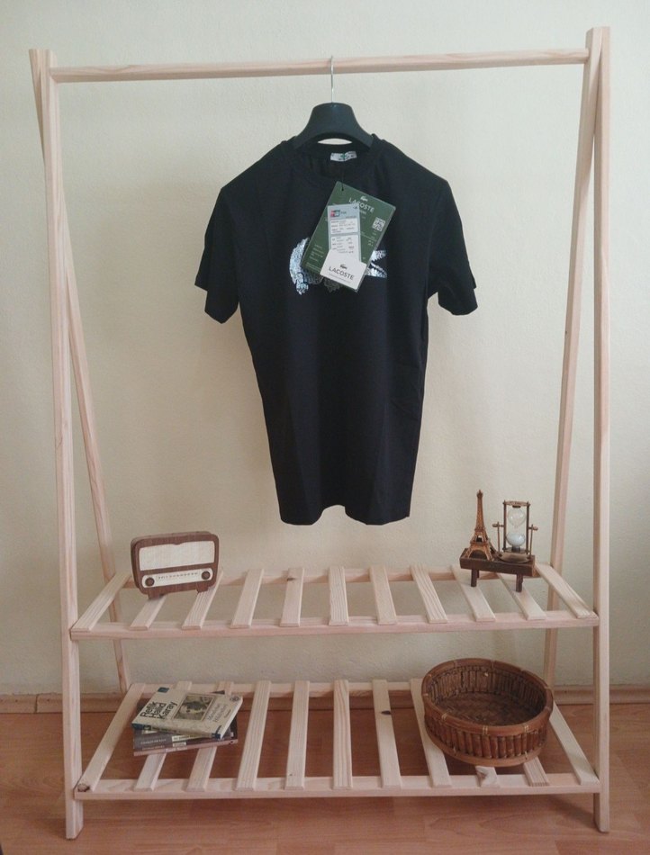 Lacoste Siyah Premium Tişört - Görsel 4