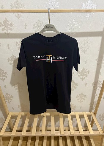 New Season Trend Tommy Hilfiger Oversize Unisex Tişört - Görsel 2