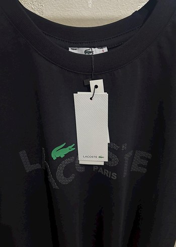 Lacoste Siyah Premium Unisex Tişört - Görsel 8