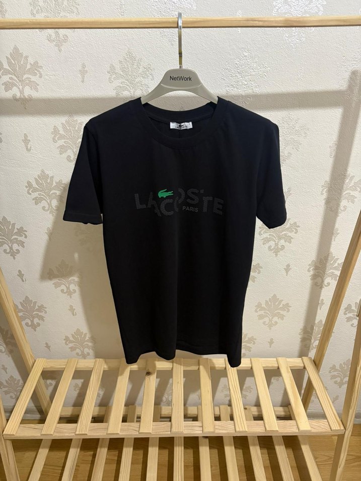 Lacoste Siyah Premium Unisex Tişört - Görsel 2