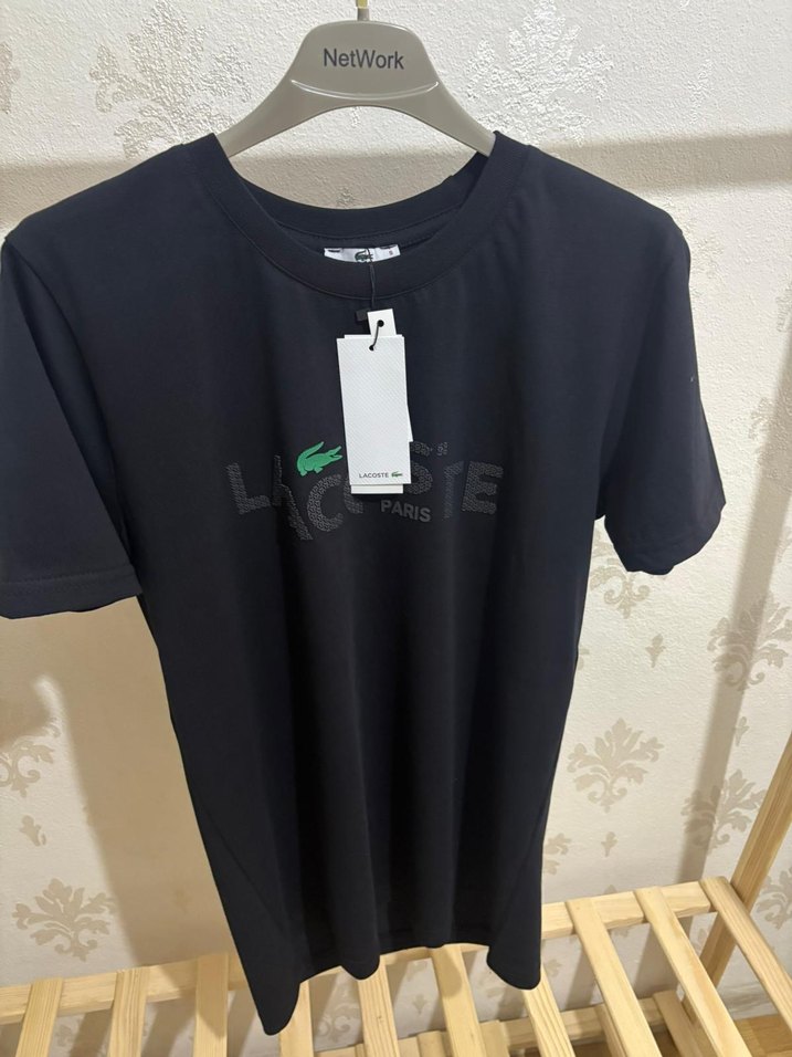 Lacoste Siyah Premium Unisex Tişört - Görsel 5