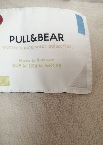 Düğmeli Bej Mini Kadın mont - Görsel 2