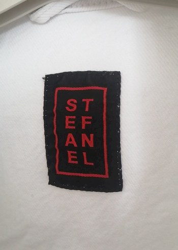 Düğmeli Beyaz Kadın Denim Ceket - Görsel 3