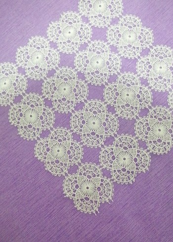 Hazır iğne oyası 15 parça salon takımı - Görsel 2