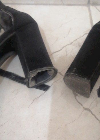 Siyah Tokalı Blok Topuklu Kadın Abiye Ayakkabı - Görsel 5