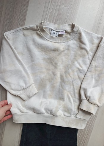 Çocuk Gri Sweatshirt ve Siyah Tayt - Görsel 2