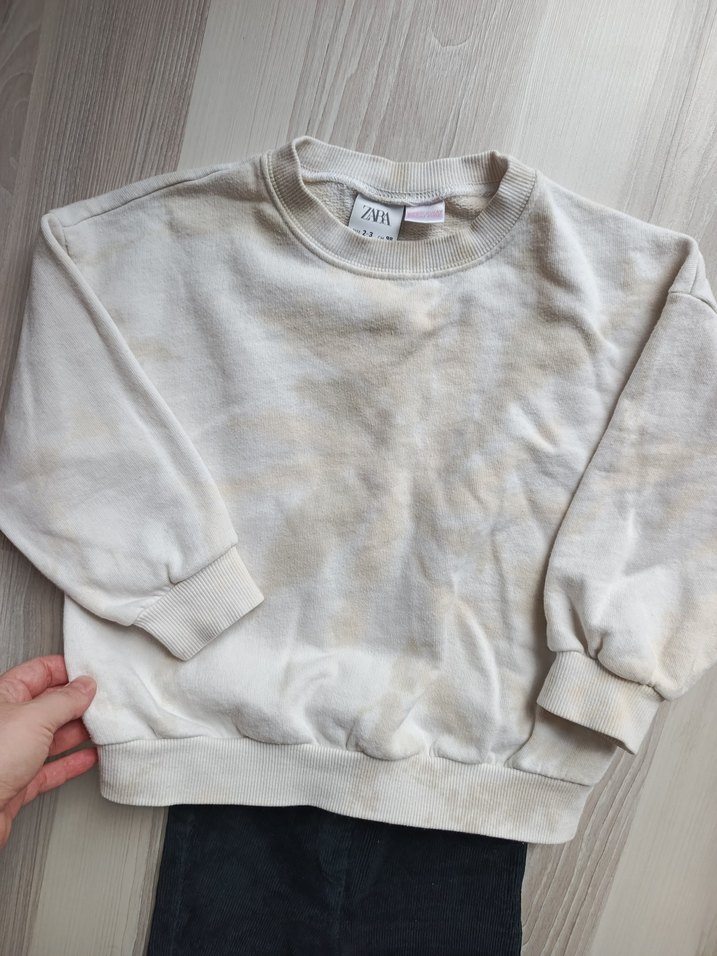 Çocuk Gri Sweatshirt ve Siyah Tayt - Görsel 2