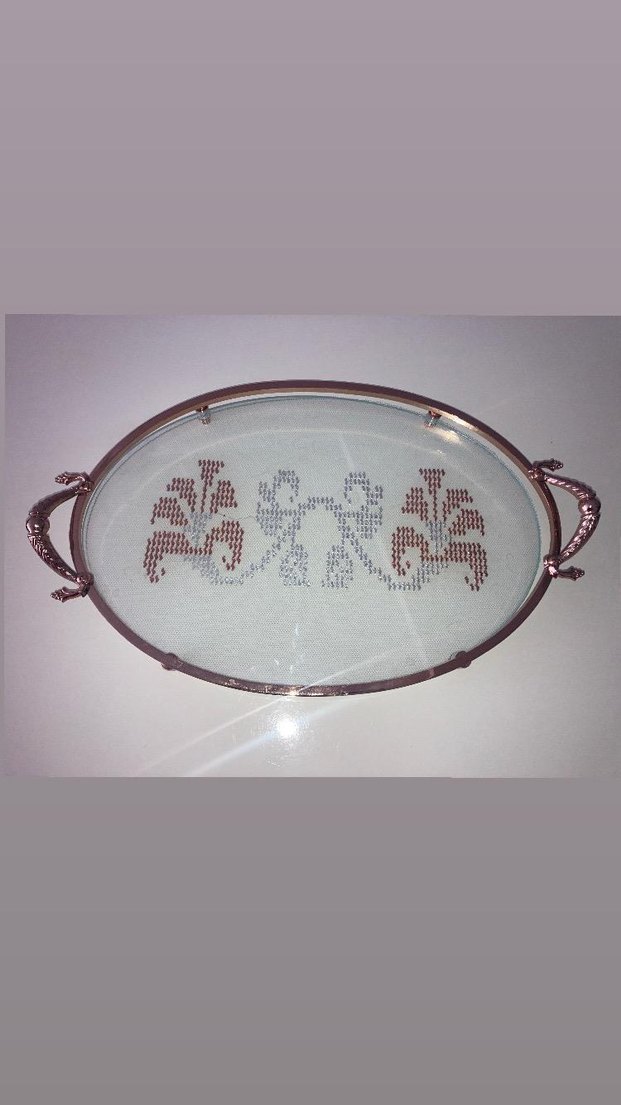 Tel kırma cam tepsi - Görsel 2