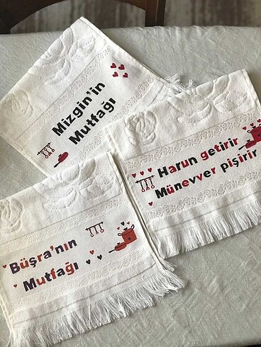 Kişiye özel mutfak havlusu
