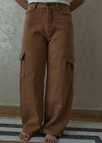 Zara Kahverengi Kargo Pantolon