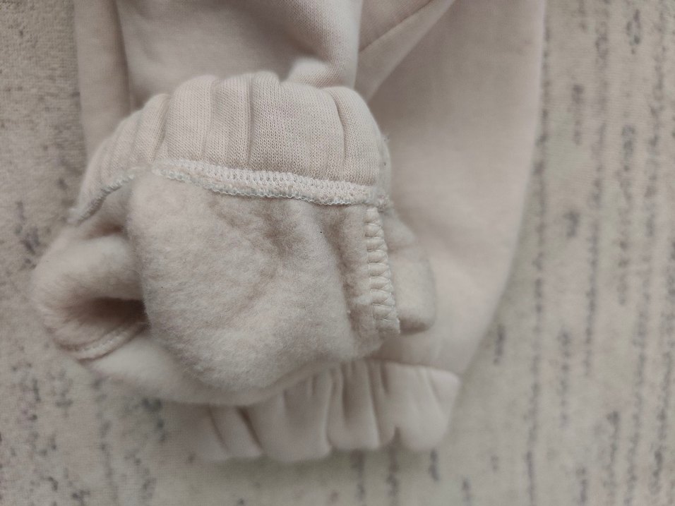 içi yünlü Krem Jogger Eşofman Altı — görsel 4/5