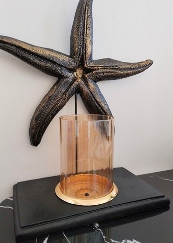 Zara Home Kahverengi Deniz Yıldızı Mumluk