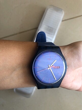  Beden mavi Renk Swatch saat