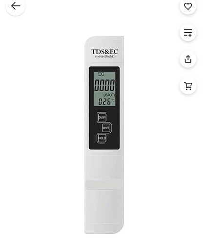 Beden Ec metre knmaster te 200 su kalitesi ölç