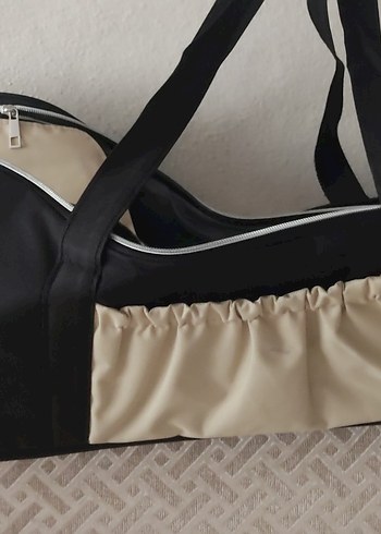 siyah&bej Renkli Bebek Taşıma Puseti,ana kucağı - Görsel 3