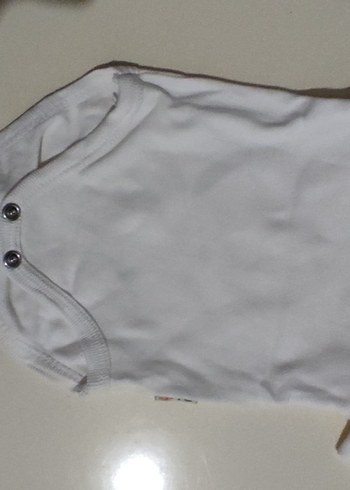 Bebek Kısa KolluBeyaz Body - Görsel 4