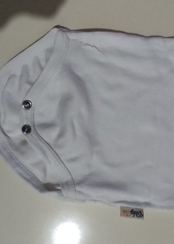 Bebek Kısa KolluBeyaz Body - Görsel 2