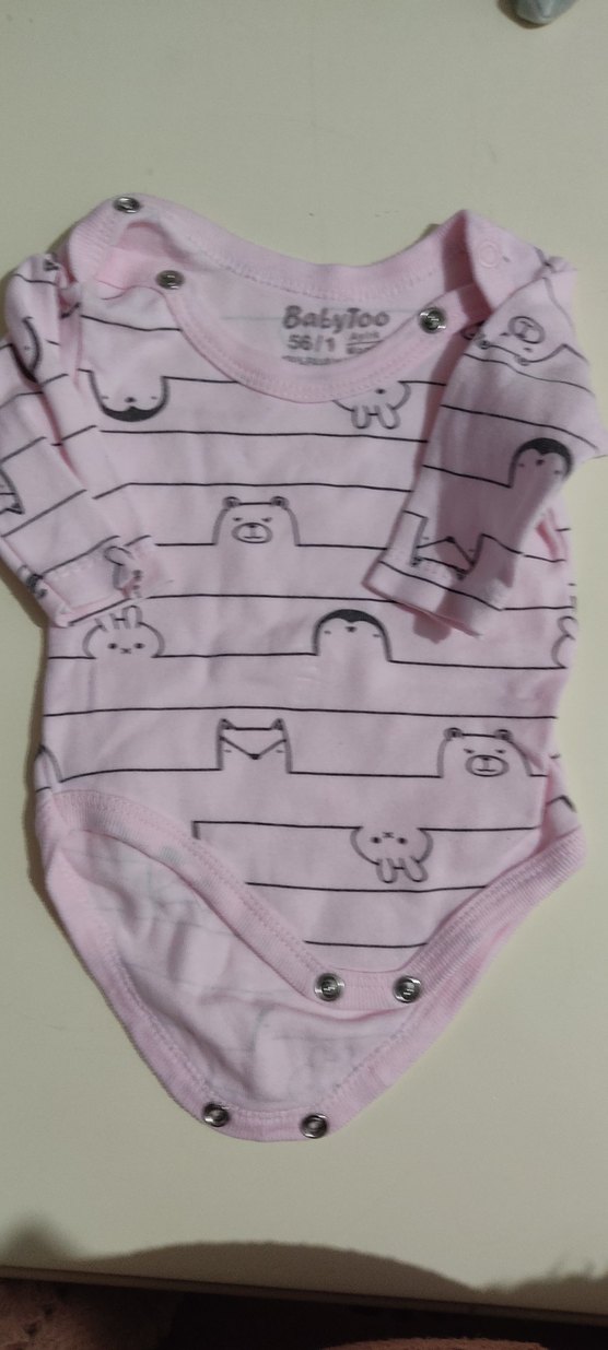 Baskılı Pembe bebeek atlet - Görsel 2