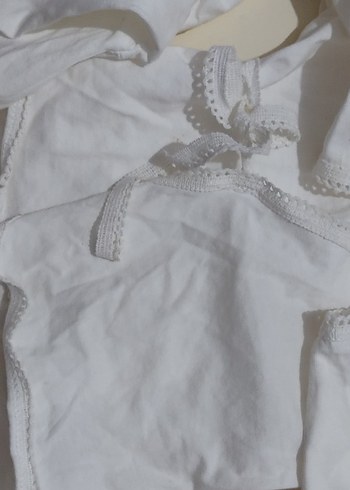 Beyaz yeni doğan  hastane çikisi üçlü set cıvıl marka - Görsel 2