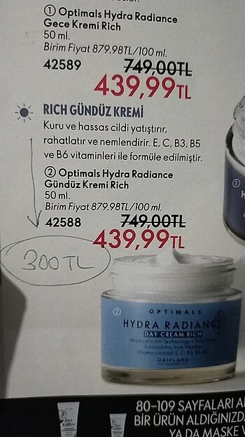 Oriflame Oriflame optımals hydra radıance gündüz kremi
