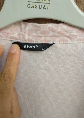 m Beden Uzun Pembe Sabahlık Eros marka