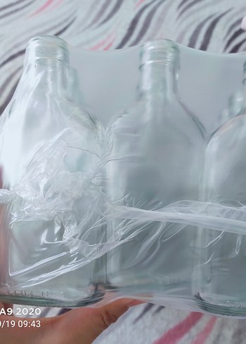 200 ml yassı cam şişe - Görsel 6